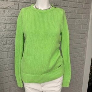 Ralph Lauren Active Women Green Long Sleeve Sweater Size M